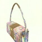 Skin Leather Box Bag (Bronze)