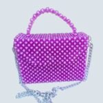 Beaded bags purple