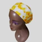 Yellow cream African Adire Scafinator