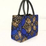 Stone Embellished Ankara Cross Tote Bag.