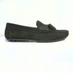 Suede Moccasin Shoes For Men - Black